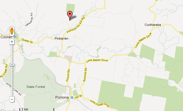 Map of Sunshine Coast Horse Agistment