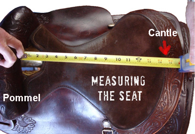 Measuring a Western saddle